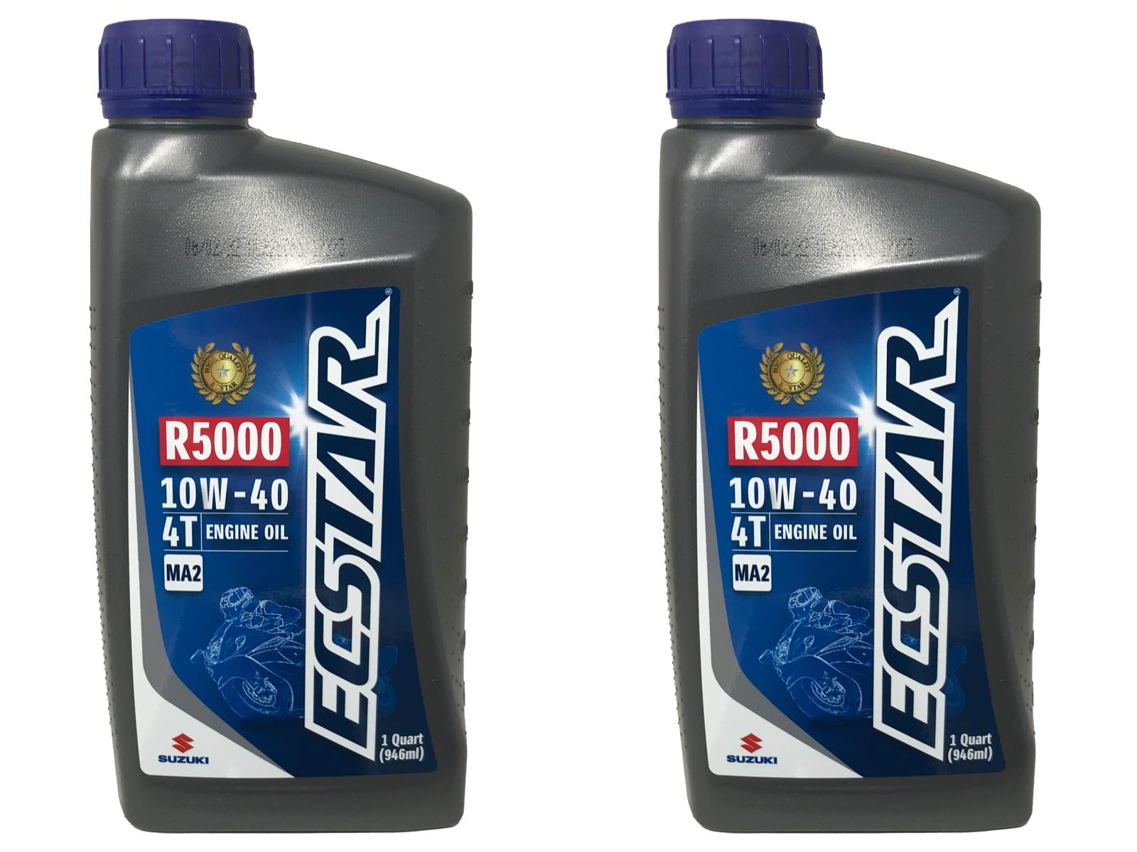 Suzuki Ecstar R5000 10W-40 Motorcycle Engine Oil 2 QUARTS 990a0-01e10-0 2 PACK