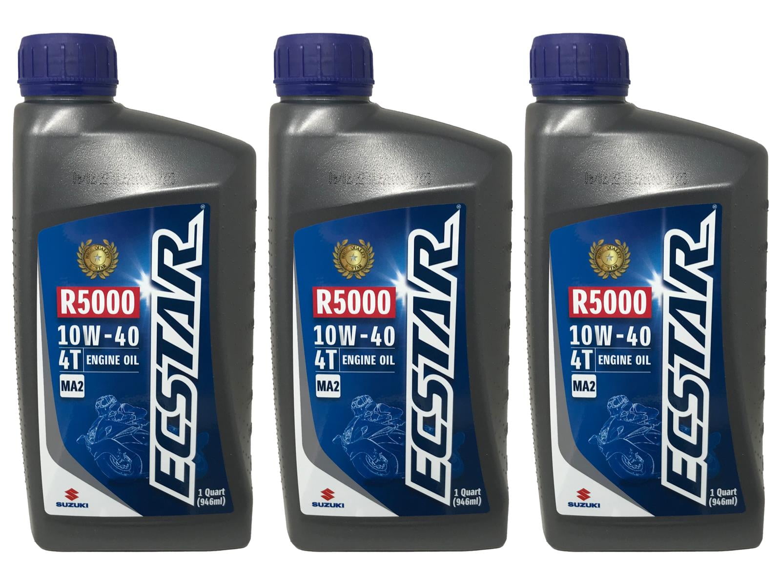 Suzuki Ecstar R5000 10W-40 Motorcycle Engine Oil 3 QUARTS 990a0-01e10-0 3 PACK