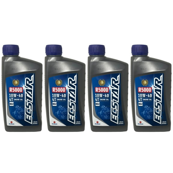 Suzuki Ecstar R5000 10W-40 Motorcycle Engine Oil 4 QUARTS 990a0-01e10-0 4 PACK