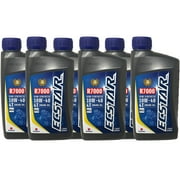 Suzuki Ecstar R7000 Semi-Synthetic Motor Oil 10W-40, 1 qt 6 Pack