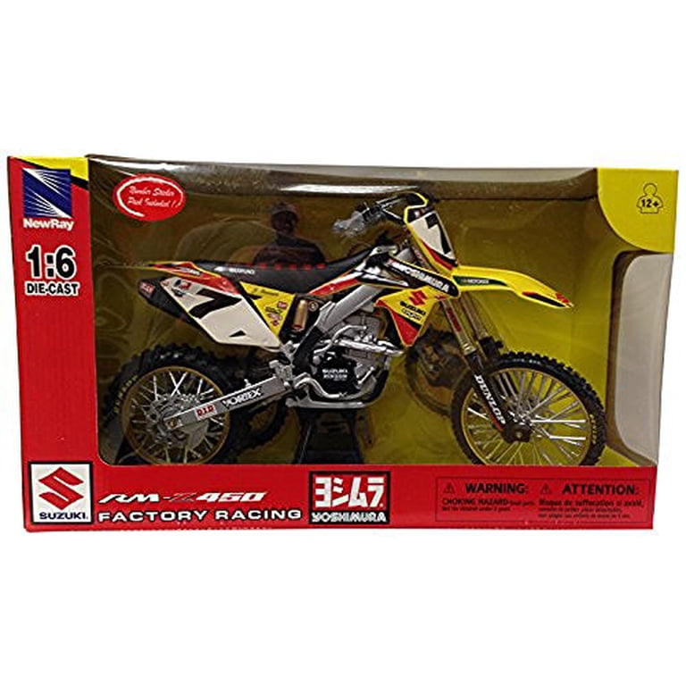 New Ray Yoshimura Factory Suzuki RM-Z450 James Stewart 1:6 Scale