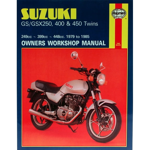 Suzuki GS250/GSX250 & GSX400 Twins (80-85) & GS450 Twins (79-85) Haynes Repair Manual ^