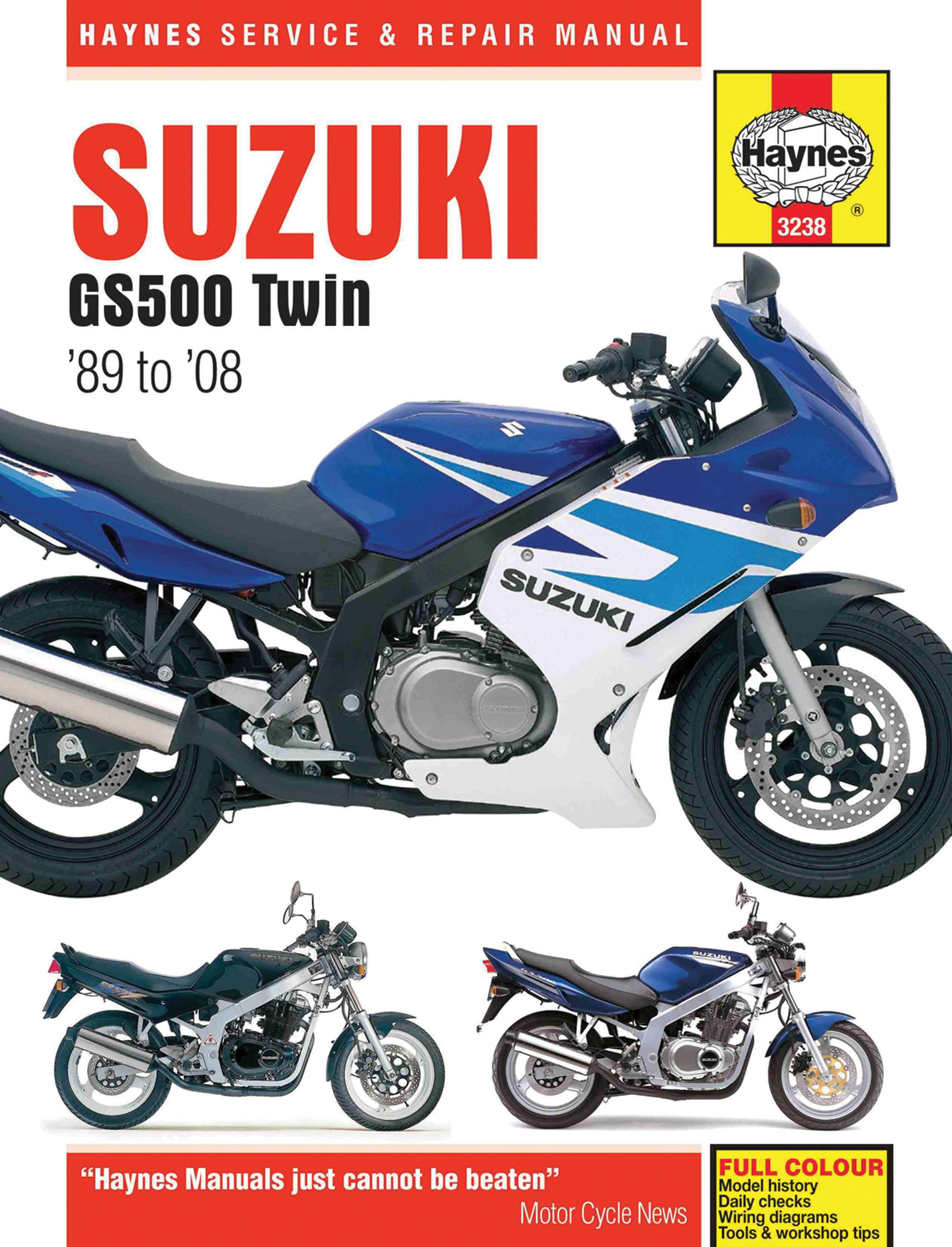 Suzuki GS500 Twin 487cc (89-08) Haynes Repair Manual ^