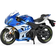 Suzuki GSX-R 1000 Diecast Model 118 scale Blue/Silver