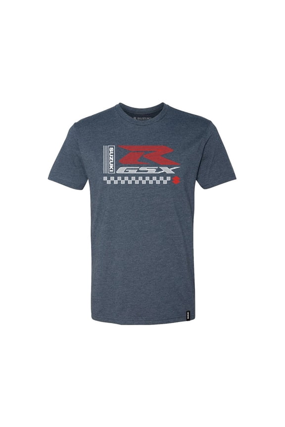 Suzuki GSX-R Retro Navy T-Shirt Blue Medium