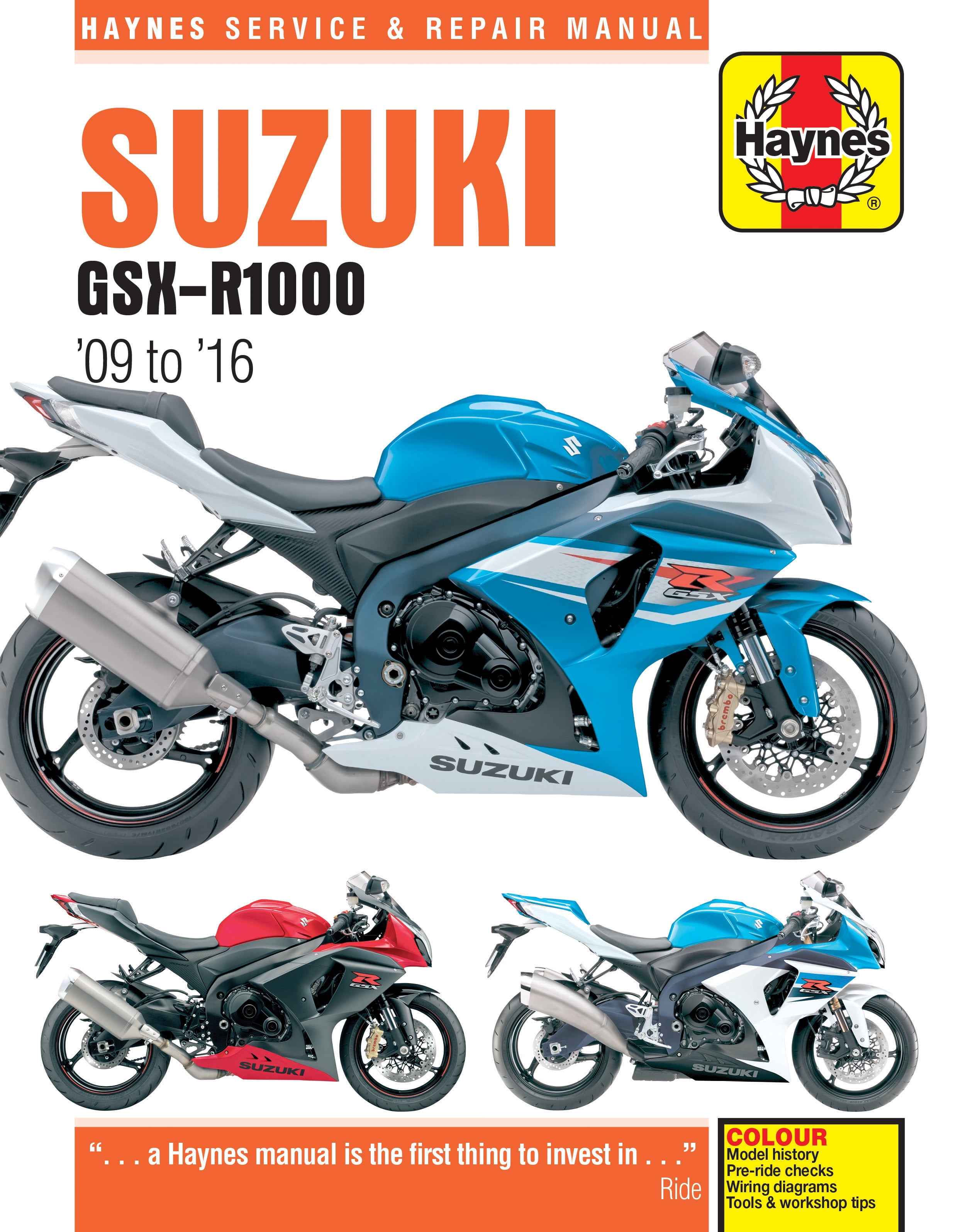 Suzuki GSX-R1000 (09-16) Haynes Repair Manual ^