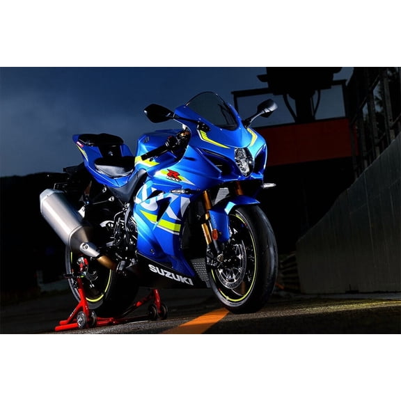 Suzuki GSX-R1000 Expensive Motorcycle Speed Wall Art Home Decor - 12x18 Inch Laminated Poster - Stunning Detail and Bold Colors