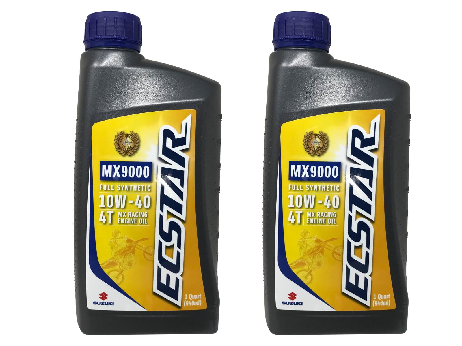 Suzuki Genuine OEM Ecstar Full Synthetic 10W40 Oil 990A001E5001Q 2 Pack