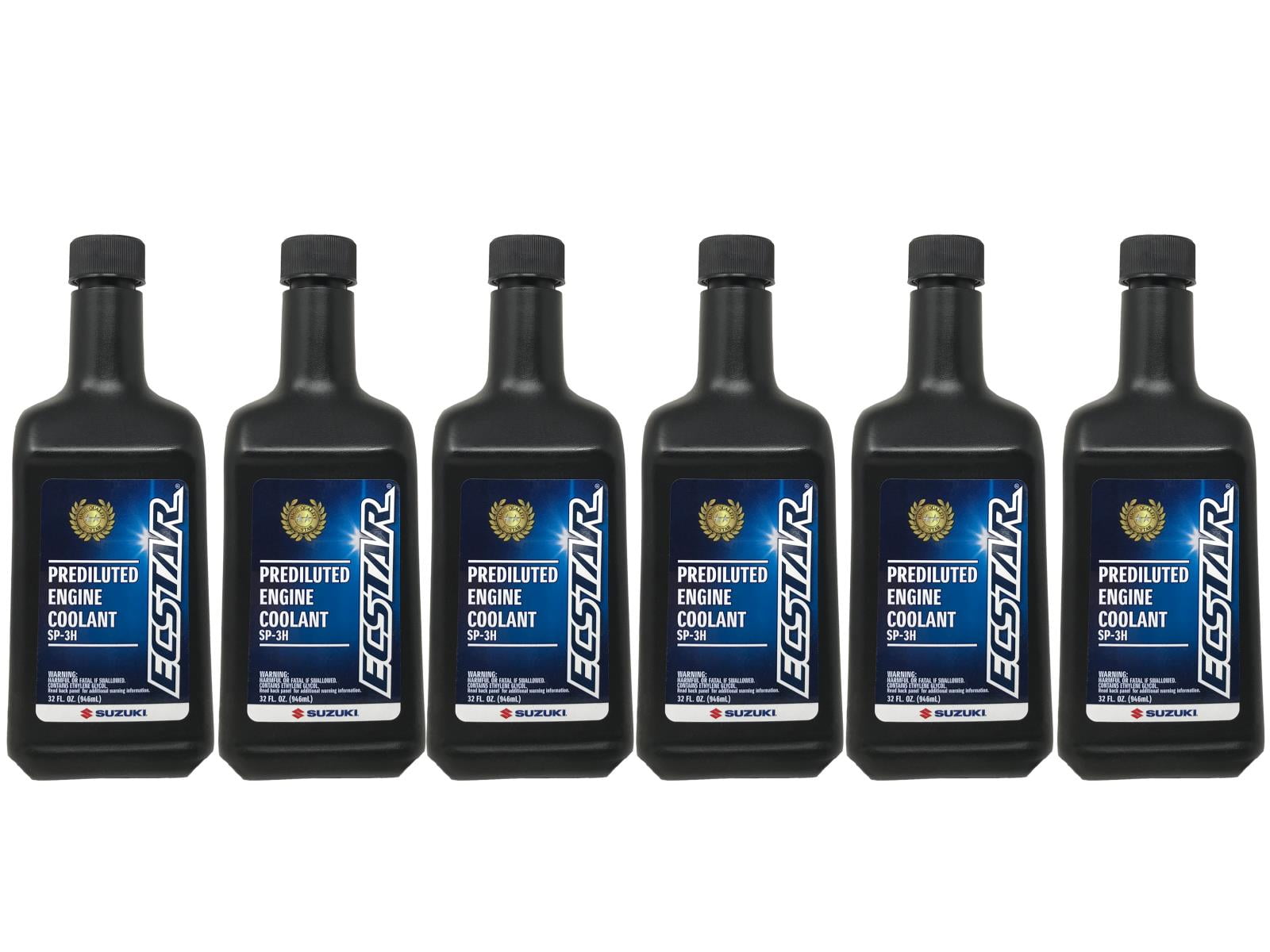 Suzuki Genuine OEM Ecstar Prediluted Engine Coolant 990A0-02E10-01Q - 6 Pack