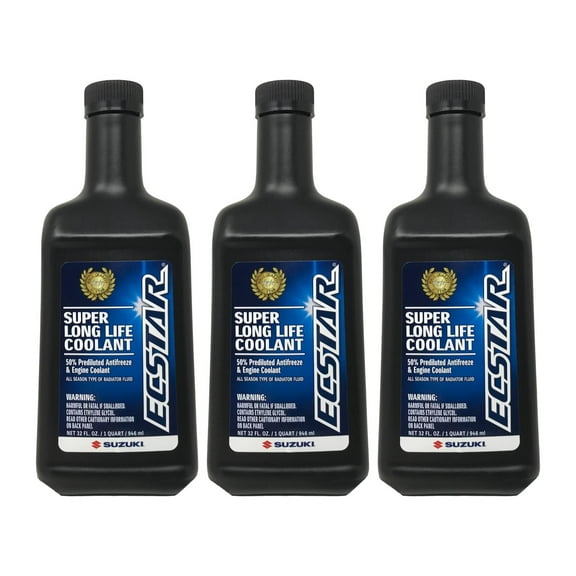 Suzuki Genuine OEM Ecstar Super Long Life Coolant 990A0-02E00-01Q - 3 Pack