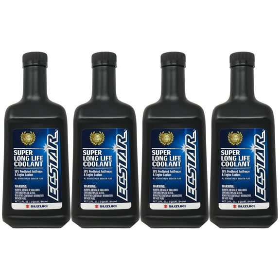 Suzuki Genuine OEM Ecstar Super Long Life Coolant 990A0-02E00-01Q - 4 Pack
