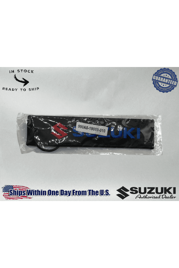 Suzuki Genuine OEM S LOGO WOVEN KEY CHAIN RED BLUE BLACK 990A0-19089-010