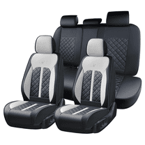 For Suzuki Grand Vitara 2008-2013 Car Seat Covers, Black and Gray Car Seat Covers, Waterproof PU Leather, Full Set of 5 Seats, Wear Resistance, Easy to Clean and Install, Protect and Upgrade Seats