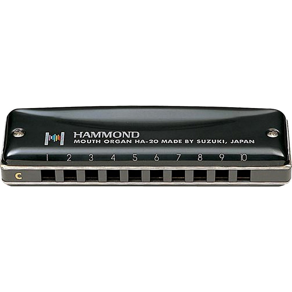Suzuki HA-20-A-U Promaster Hammond - Professional 10-Hole Diatonic Harmonica - A