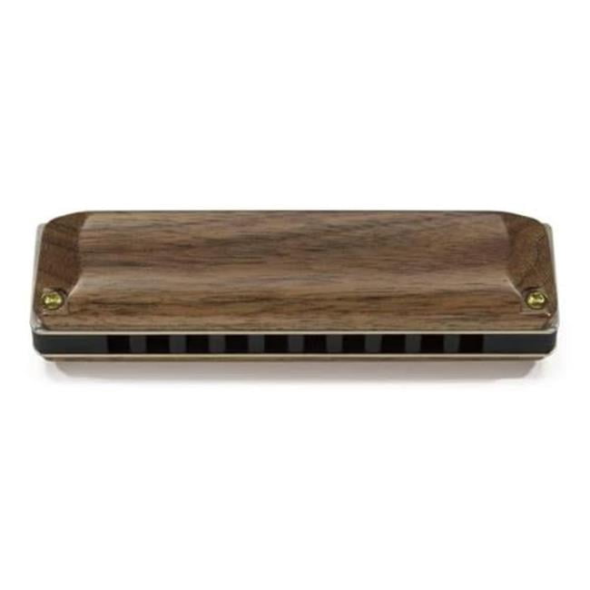 Suzuki M-20W-G-U Manji 10-Hole Harmonica - Wooden Cover - Key of G