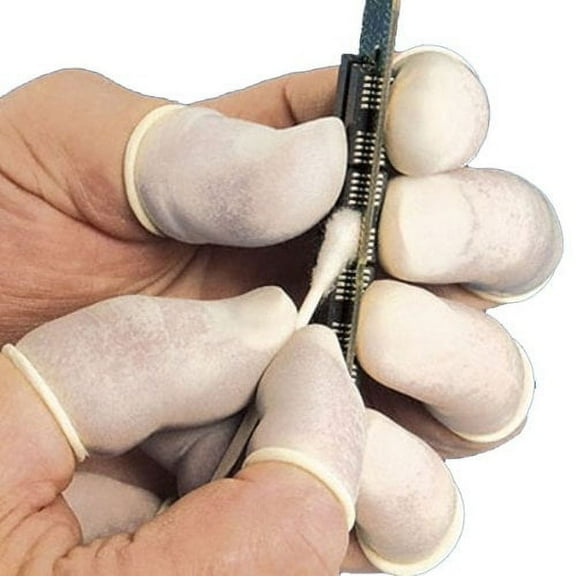 Suzuki Nitrile Finger Cots, General Purpose, 4 mil, Powder-Free, MD, 720/bag