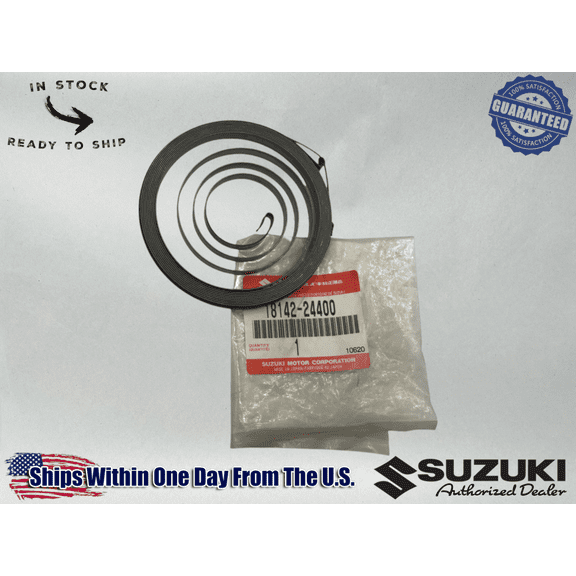 Suzuki OEM 1983-87 LT125 LT 125 RECOIL PULL START RETURN SPRING 18142-24400