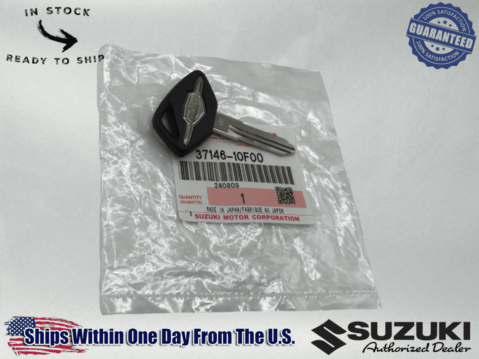 Suzuki OEM Boulevard C90 C109R C 90 M109 R T Ignition Key Blank 37146-10F00 1
