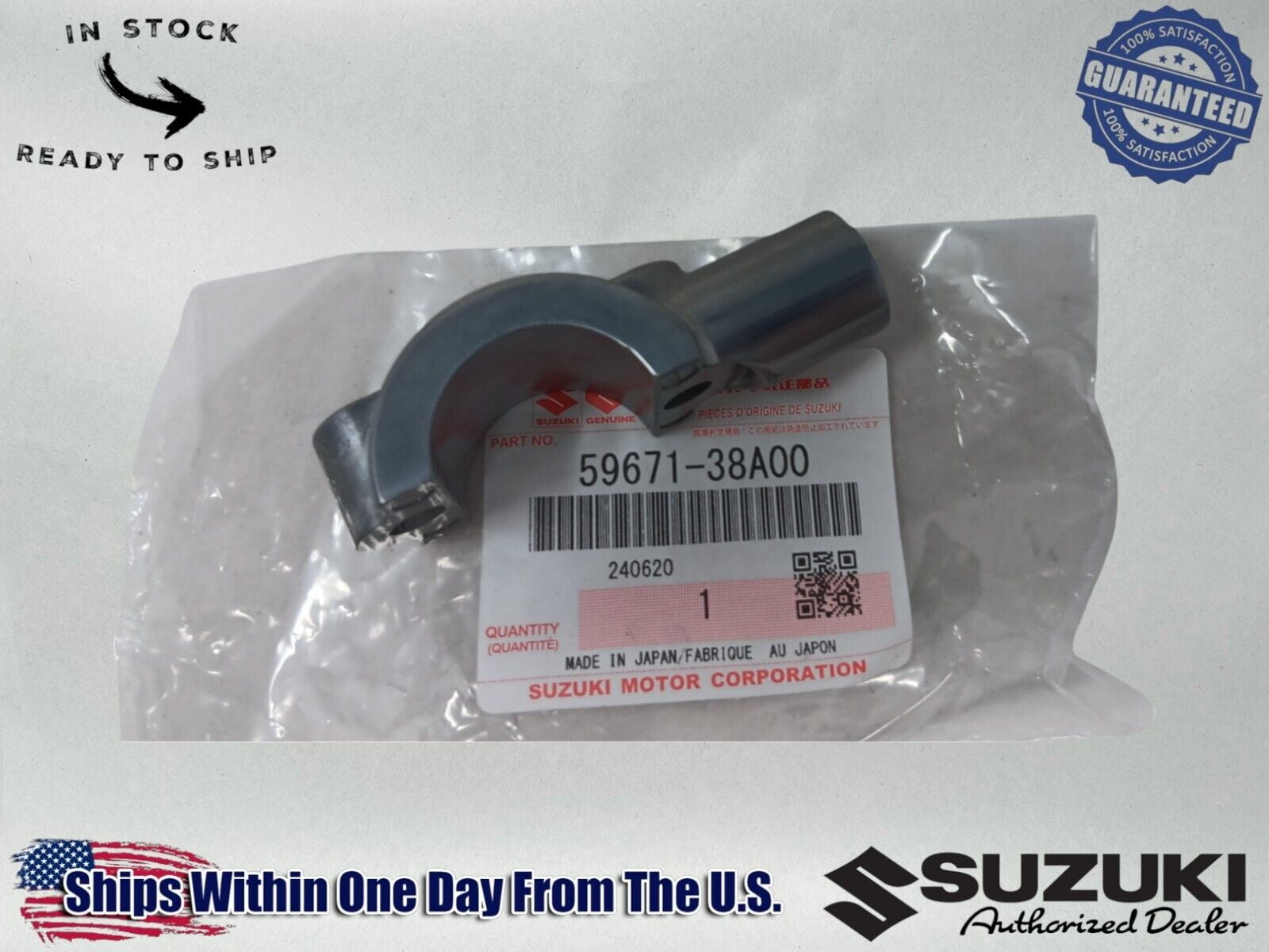 Suzuki OEM Front Master Cylinder Holder Mirror Mount Bracket 59671-38A00