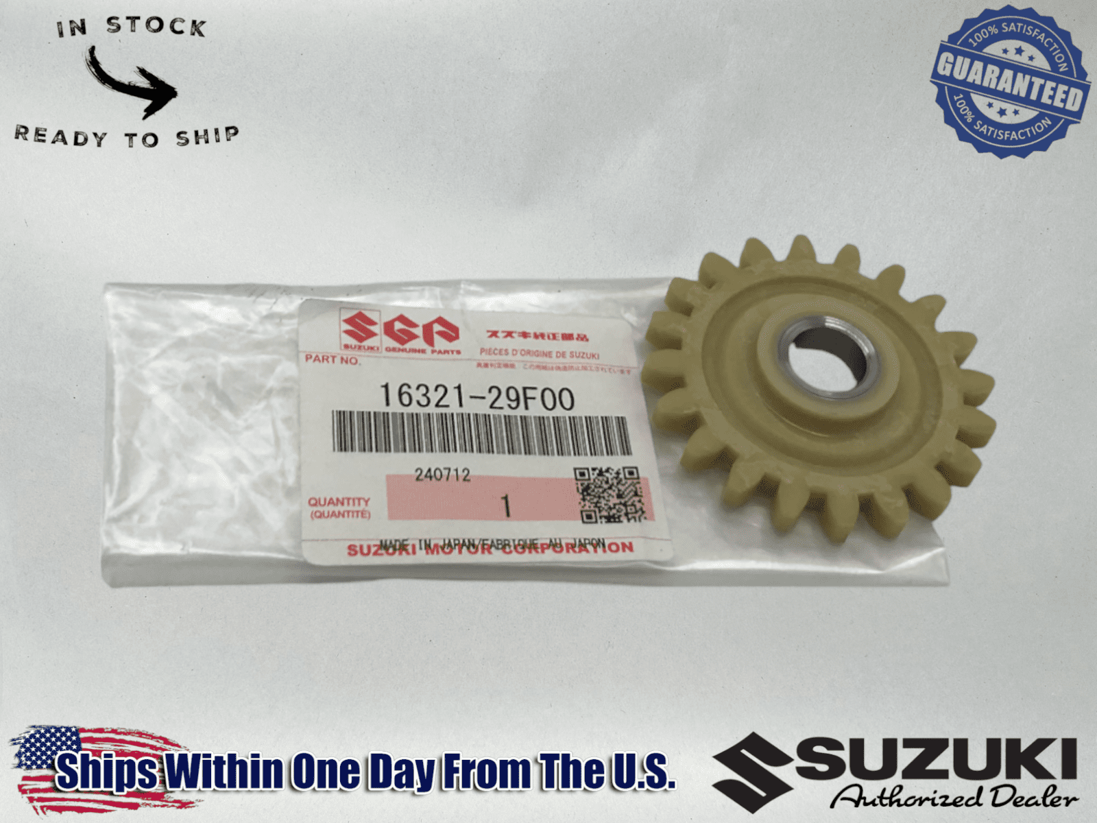 Suzuki OEM OIL PUMP GEAR DRZ400 DRZ400 E S SM QUADSPORT Z400-16321-29F00 1