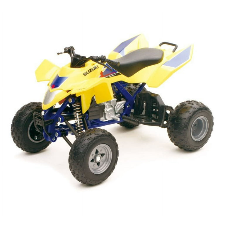 New Ray Toys Suzuki Quad Racer R450 ATV, Yellow and Blue, 1/12