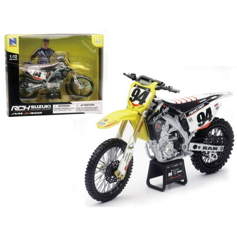 レペゼン鈴木 NewRay 1:12 Scale Toy Die Cast Replica RCH SUZ RMZ450 Roczen
