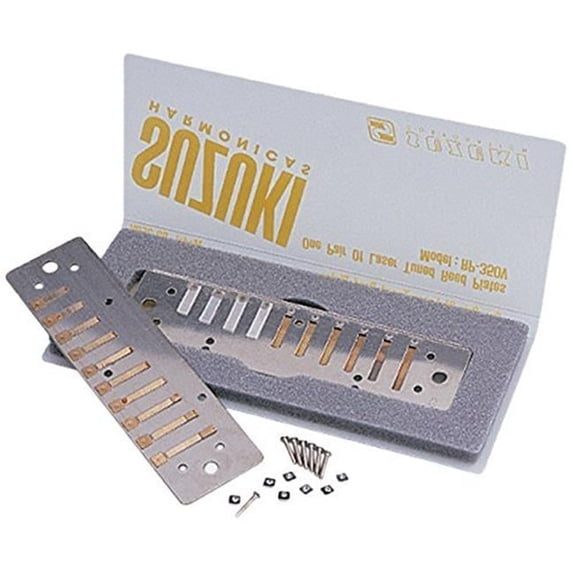 Suzuki RP-350-F-U Replacement Reed Plates for Promaster, Pipe Humming & Hammond Harmonica - MR-350V - MR-350VG F