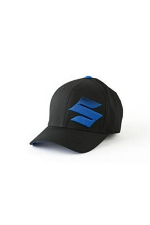"S" Logo 3D Gradiation Embroidered Flexfit Hat Black & Blue Large/Xlarge