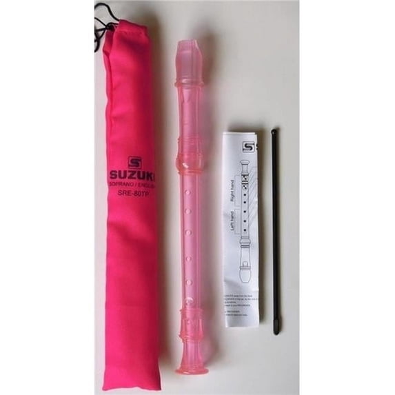 Suzuki SRE-80TP-U 3 Piece English Recorder - Pink