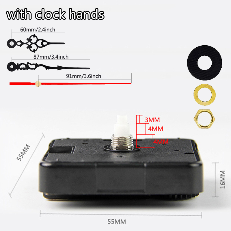 Suzuki Super Silent Quartz Clock Movement Mechanism with Hands Repair