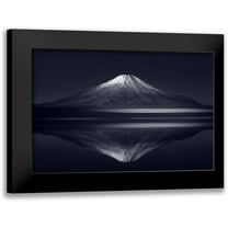 Suzuki, Takashi 14x11 Black Modern Framed Museum Art Print Titled - Reflection Mt. Fuji