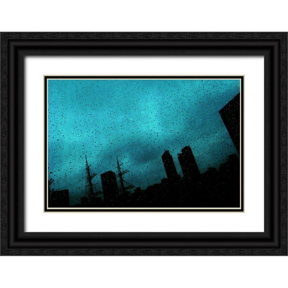 Suzuki, Tatsuo 32x23 Black Ornate Wood Framed with Double Matting Museum Art Print Titled - 502
