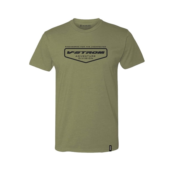 Suzuki V-Strom Badge T-Shirt Green Large