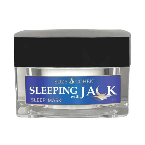 Suzy Cohen Sleeping with Jack Skin Renewing Night Cream: Hydrating Collagen Boosting Moisturizer with Niacinamide, Hyaluronic Acid for Plumping and Jackfruit Extract. Anti-aging Facial