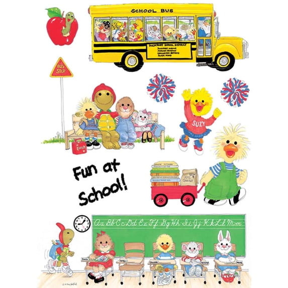 Suzy's Zoo School Window Clings