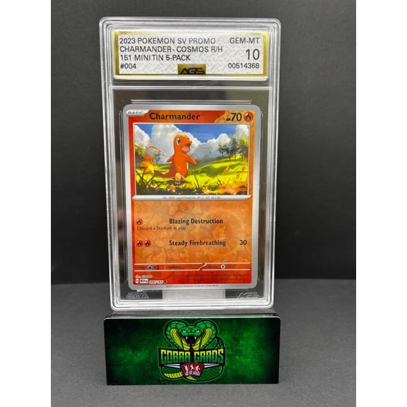 Sv: Scarlet & Violet 151 Charmander Holo Reverse Holo Cosmos Reverse Holo 10 #004