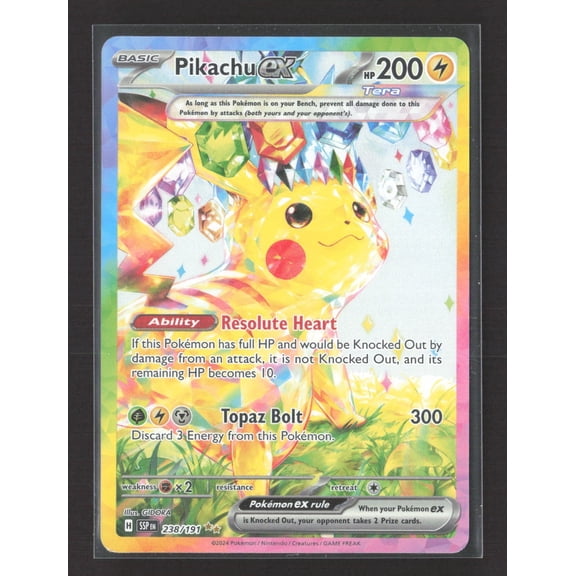 Sv08: Surging Sparks Pikachu Holo Full Art #238/191