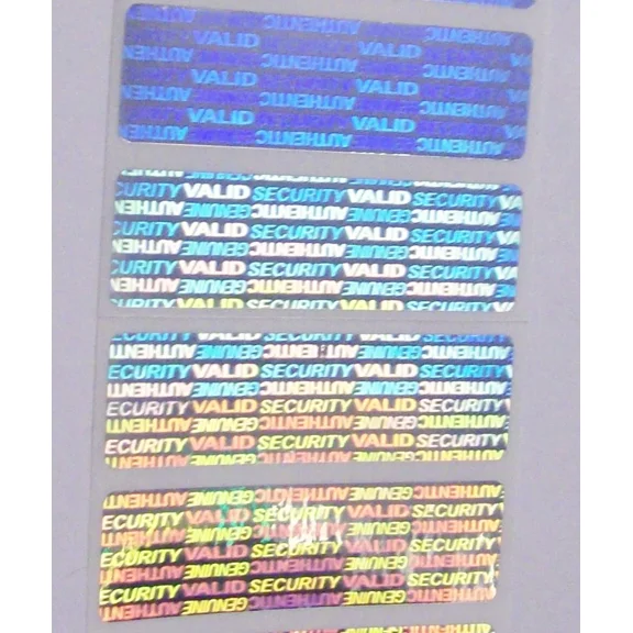 Sv625 100 Svag .625 X 2 Security Product Protection Hologram Label Stickers
