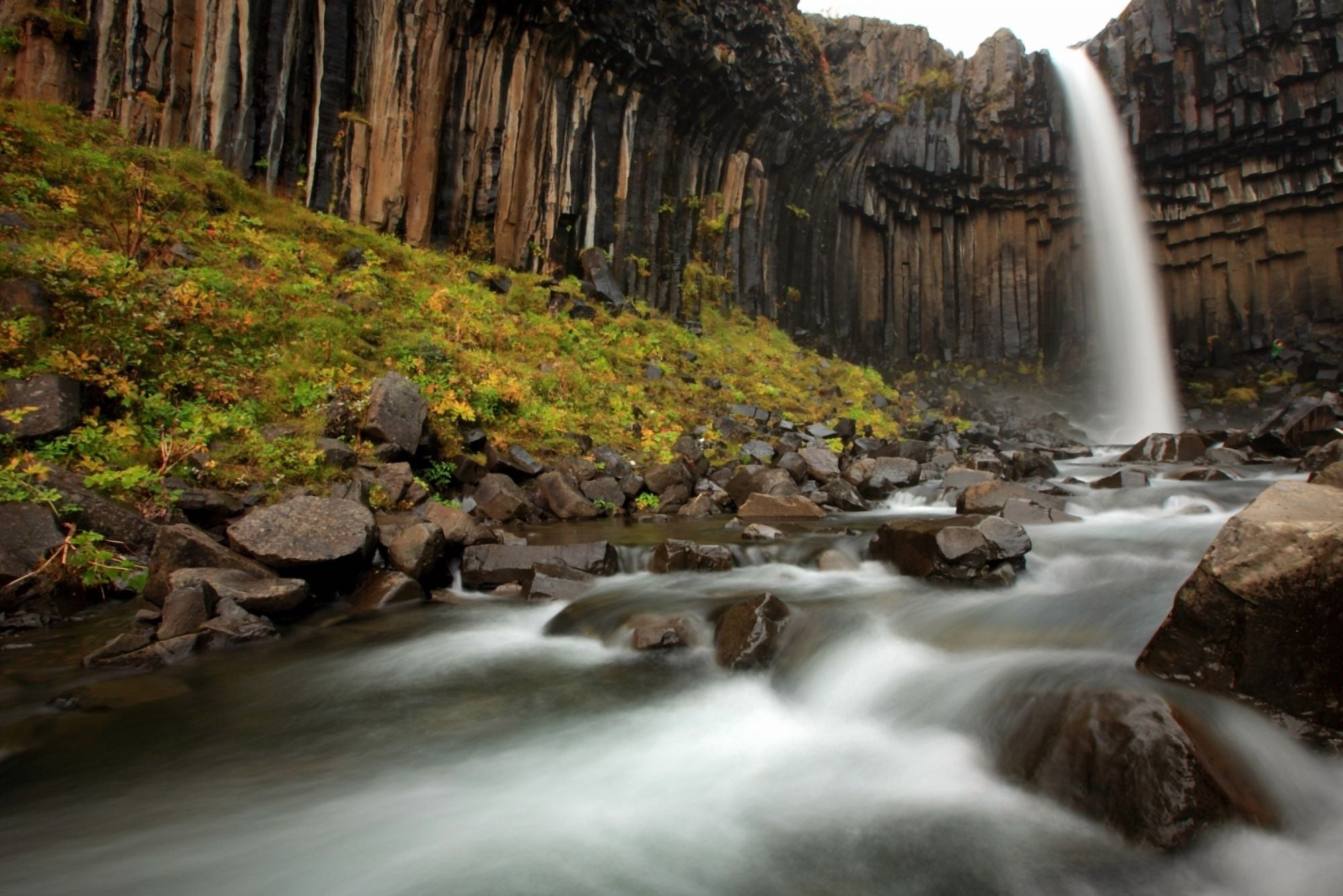 Svartifoss Skaftafell National Park Iceland Canvas Art - Robert Postma Design Pics (17 x 11)