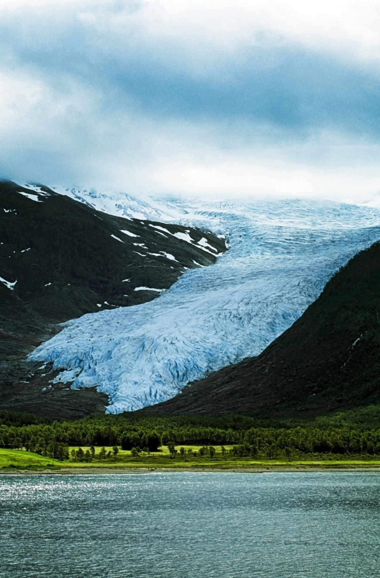 Svartisen Glacier Norway Canvas Art - John Doornkamp Design Pics (12 x 19)