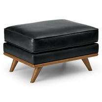 Svartur Leather Ottoman