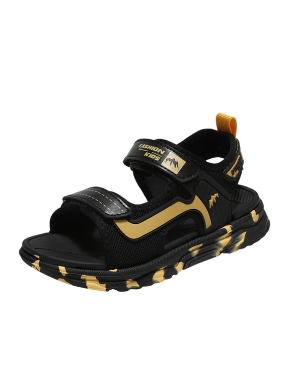 Boys Sandals Kids Beach Fashion Soft Sole, Comfortable Open Toe Sandals for Outdoor, Durable Footwear for Water Play Playground Fun Summer Adventures Casual Daily Wear