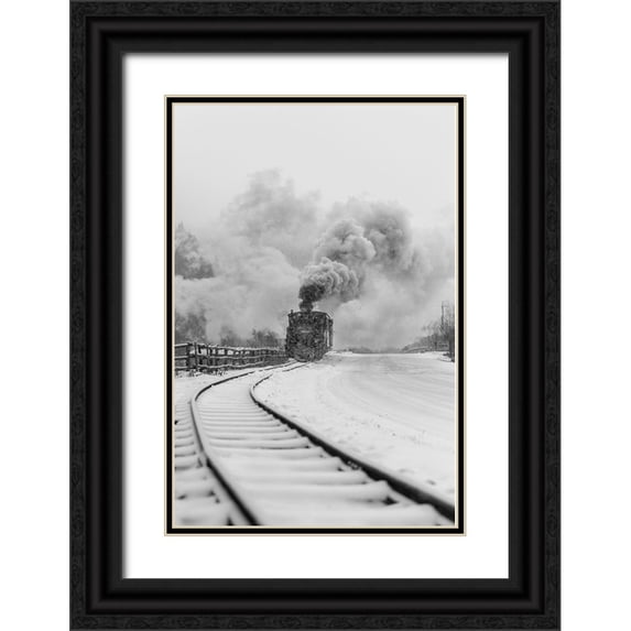 Sveduneac, Marina 13x18 Black Ornate Wood Framed with Double Matting Museum Art Print Titled - Mocanita Hutulca