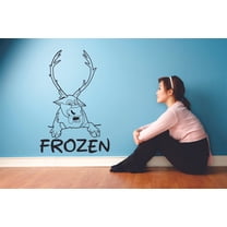 Sven Frozen Reindeer Deer Animal Let It Go Disney Cartoon Wall Sticker Art Decal for Girls Boys Kids Room Bedroom Nursery Kindergarten House Fun Home Decor Wall Art Vinyl Decoration Size (17x12 inch)