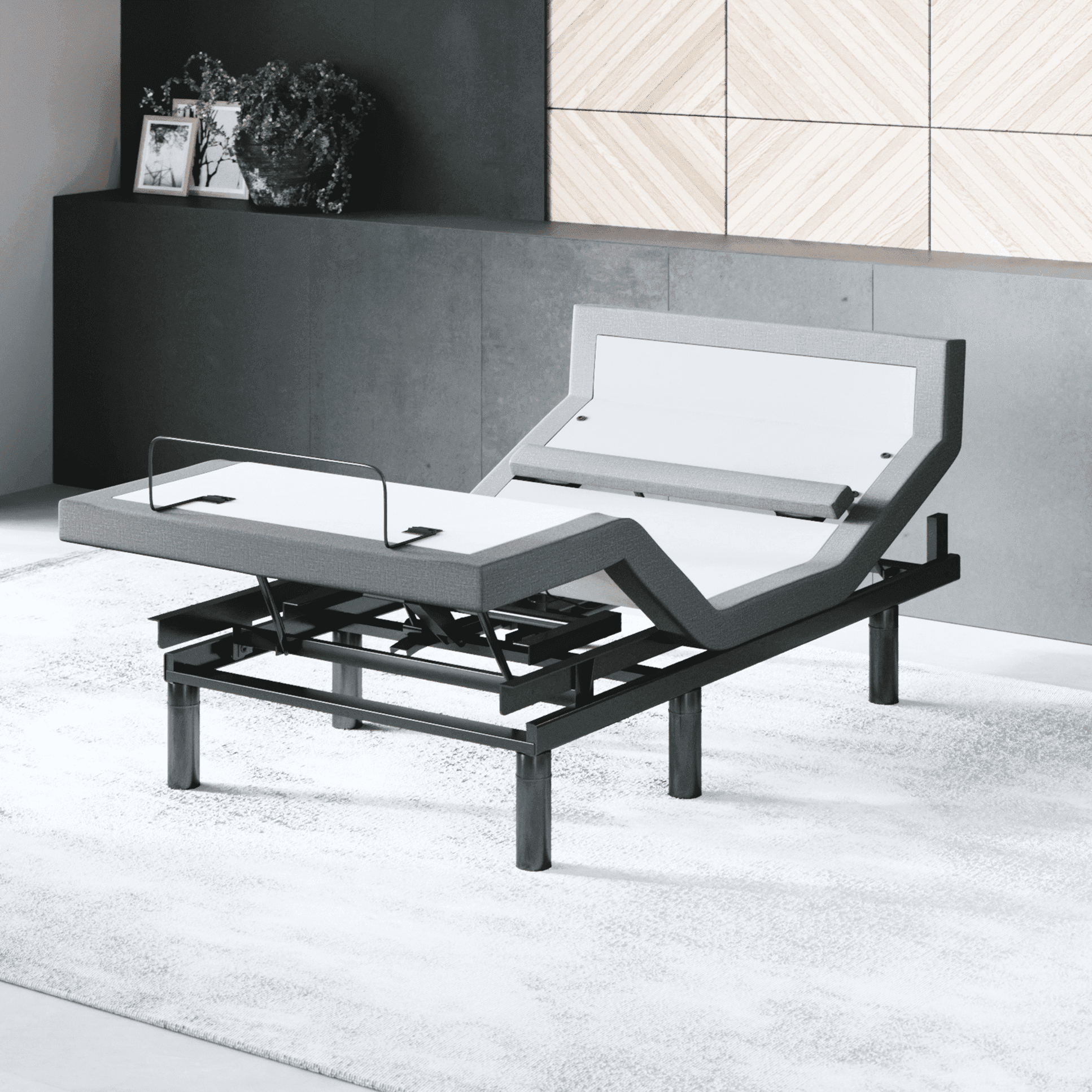 Adjustable bed with pillow tilt 2025