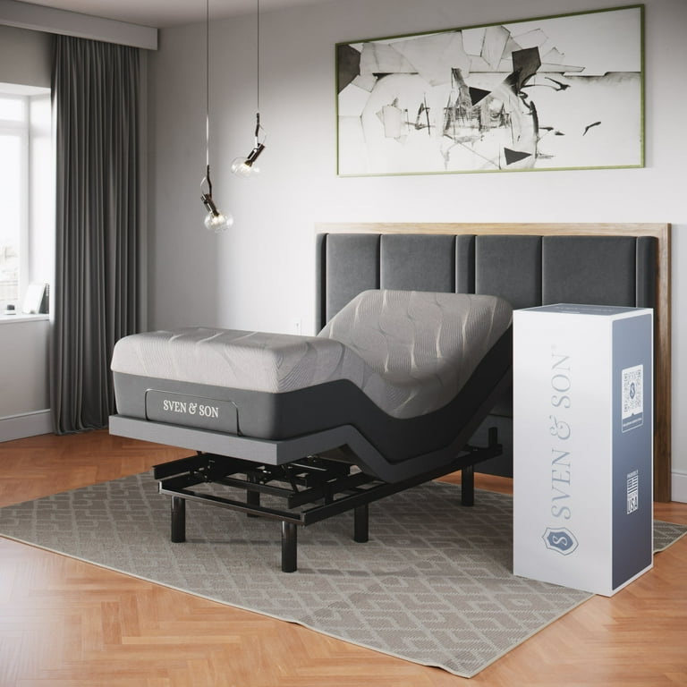 Sven Son Classic Adjustable Bed Base Frame 12 inch Memory