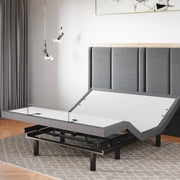 Sven & Son Classic Adjustable Bed Base Frame Only, Head and Foot Lift, Massage, USB, Memory Positions, Zero Gravity, Wireless Remote - Queen