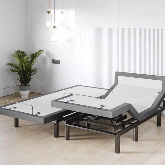 Sven & Son Harmony Adjustable Bed Base-Frame Only - Head and Foot Lift, Pillow-Tilt, Massage, USB, Memory Positions, Zero Gravity - Split King