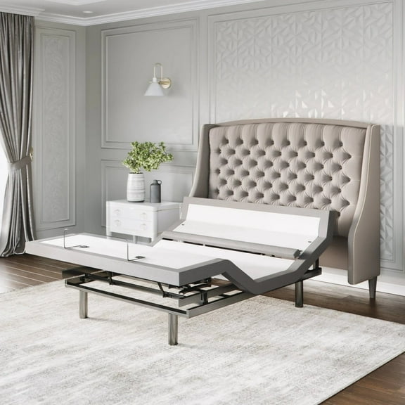 Sven & Son Platinum Adjustable Bed Base (Frame Only), Head and Foot Lift, Lumbar Support, Head (Pillow) Tilt, Massage, USB - Queen