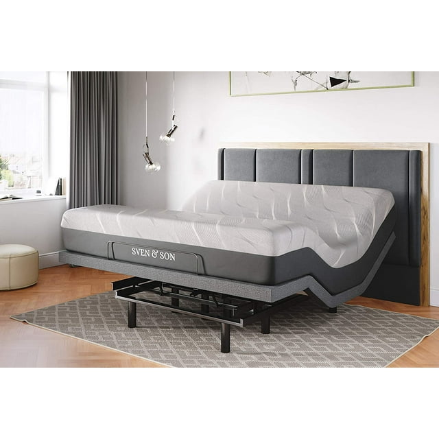 Sven & Son Split King Adjustable Bed Base Frame + 10\u201D Luxury